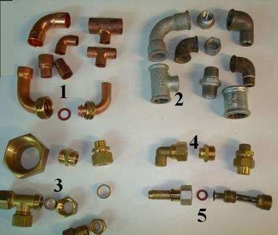 Common pipe materials 